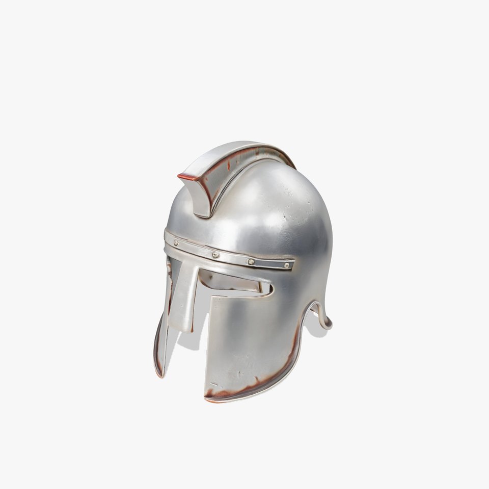 Ancient Greek Barbute Helmet Model Pack